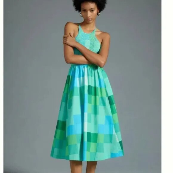 Plenty by Tracy Reese Dresses & Skirts - Plenty by Tracy Reese Smocked Halter A-Line Dress Size Large
